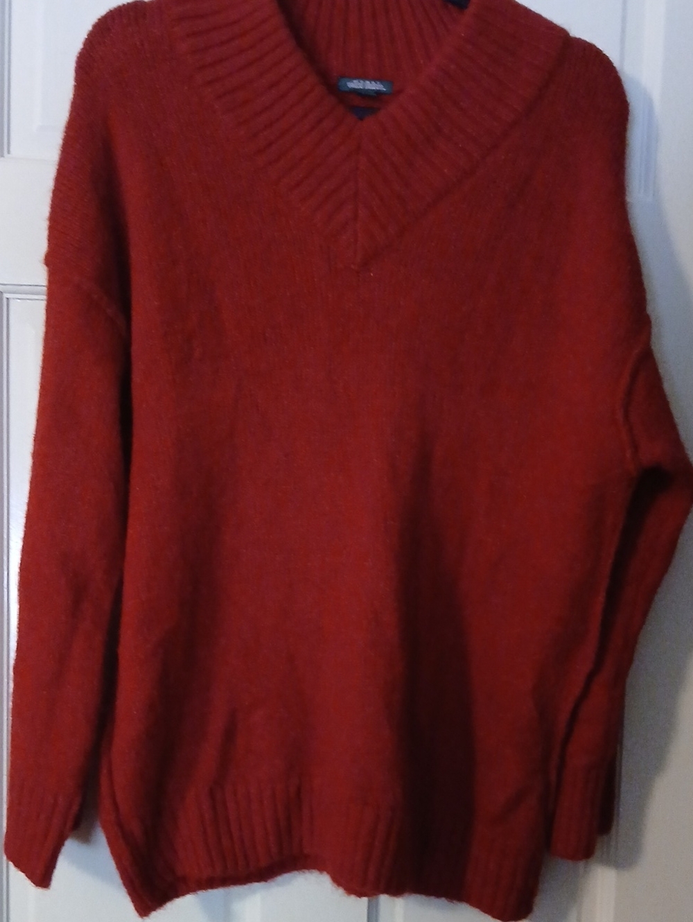 Wild Fable Deep Red V-Neck Knit Sweater